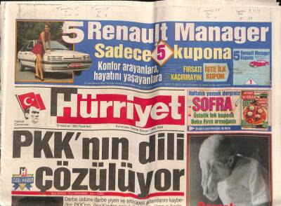 Hürriyet Gazetesi 15 Haziran 1992 - Gülben Ergen. Gözü Sunuculukta GZ79668 - 1