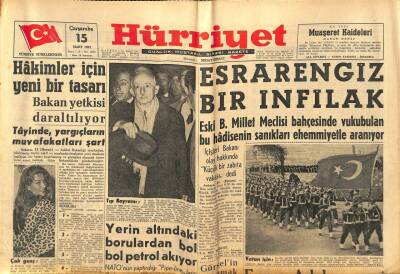 Hürriyet Gazetesi 15 Mart 1961 - Doçent Aykan Tahliye Edildi GZ82256 - 1