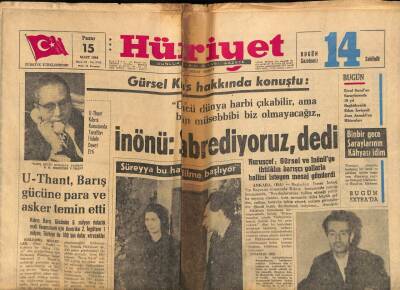 Hürriyet Gazetesi 15 Mart 1964 - Jack Ruby İdama Mahkum Oldu GZ74294 - 1