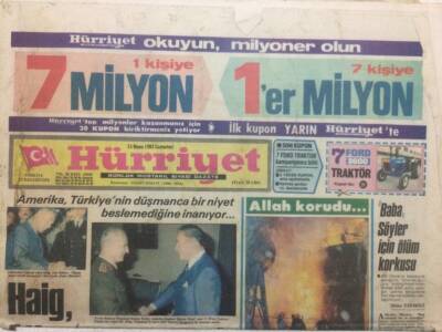Hürriyet Gazetesi 15 Mayıs 1982 - Haig Atinayı Uyaracak GZ34180 - 1