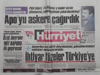 Hürriyet Gazetesi - 15 Mayıs 1988 - İhtiyar Füzeler Türkiyeye GZ111620 - 1