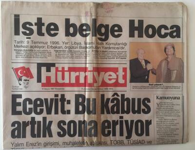 Hürriyet Gazetesi 15 Mayıs 1997 - Ecevit Bu Kabus Artık Sona Eriyor GZ28341 - 1