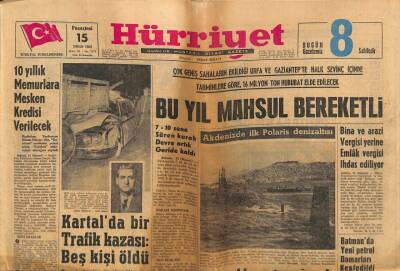Hürriyet Gazetesi 15 Nisan 1963 - Şap Hastalığına Karşı Trakya Sınırında Tedbir Alınıyor GZ81700 - 1