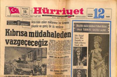 Hürriyet Gazetesi 15 Nisan 1968 - Dişçilik Okulu Talebesi Zuhal Aktan 1968 Türkiye Güzeli Seçildi GZ90883 - 1