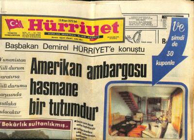 Hürriyet Gazetesi 15 Nisan 1975 - Emel Sayın Dedikodudan Yakındı Ve Gönlümün Salıncağı Boş dedi GZ100860 - 1