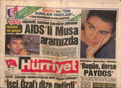 Hürriyet Gazetesi 15 Nisan 1989 - Müjdat Gezen ,Sibel Can - Hakan Ural Çiftinin Falına Baktı GZ83784 - 1
