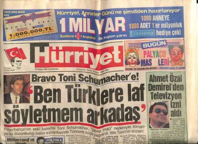 Hürriyet Gazetesi 15 Nisan 1992 - Bosna Hersekte Ölüm Kapıda GZ76581 - 1