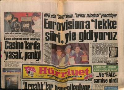 Hürriyet Gazetesi 15 Şubat 1988 - F-16larda İhale Sancısı GZ64328 - 2