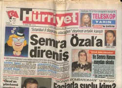 Hürriyet Gazetesi 15 Şubat 1991 - Tanju GS Divan Kurulunda Hesap Verdi Hayatımda Bir Tek Hülya Avşar Var GZ67757 - 1