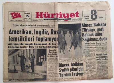 Hürriyet Gazetesi 15 Temmuz 1963 -Türkiyede Kullanılan Benzin Otomobil Motorunu Yoruyor GZ6444 - 2