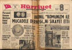 Hürriyet Gazetesi 15 Temmuz 1965 - Sakaryada 21 Köy Sel Atında GZ68693 - 2