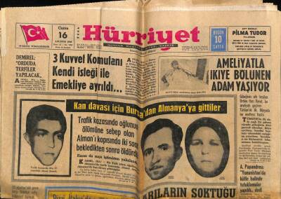 Hürriyet Gazetesi 16 Ağustos 1968 - Aşk Dünyasında İtalyan Cazibesi Almanyayı Yendi GZ68865 - 1