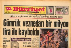 Hürriyet Gazetesi 16 Ağustos 1972 - Barbaros Tuna'da Alabora Oldu GZ157809 - Gökçekoleksiyon