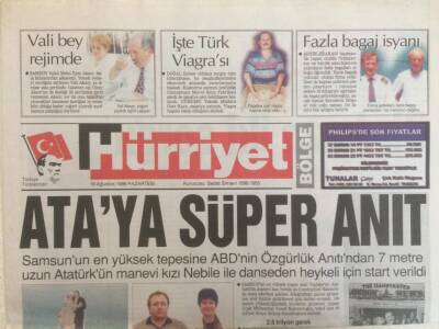 Hürriyet Gazetesi - 16 Ağustos 1999 - Ataya Süper Anıt GZ35117 - 1