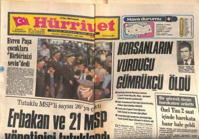 Hürriyet Gazetesi 16 Ekim 1980 - Funda Aydoğdu Türkiye Güzeli - Erbakan Ve 21 MSP Yöneticisi Tutuklandı GZ118460 - 1