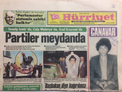 Hürriyet Gazetesi 16 Ekim 1983 - Türkan Şoray,Cihan Ünal,Beklenen Nikah İkisi de Evet Dedi GZ24765 - 1