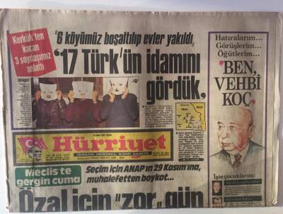 Hürriyet Gazetesi 16 Ekim 1987 - Seçim İçin ANAPın 29 Kasımına Muhalefetten Boykot GZ16762 - 1