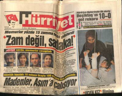 Hürriyet Gazetesi 16 Ekim 1989 - Bülent Ersoya En Büyük Çiçeği Özal Gönderdi GZ90645 - 1