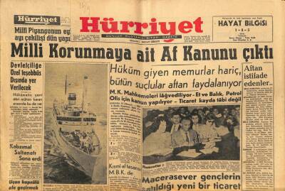 Hürriyet Gazetesi 16 Eylül 1960 - Doğu İllerimizde Kasabalara Sahip Aile Ve Şahıslar Mevcut GZ81946 - 1