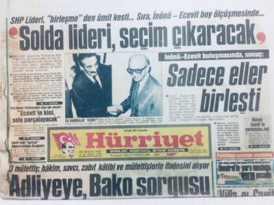 Hürriyet Gazetesi 16 Eylül 1987 - Solda Lideri Seçim Çıkaracak GZ41747 - 1