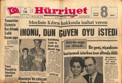Hürriyet Gazetesi 16 Haziran 1964 - Rus Harb Gemileri İstanbulu Selamladı GZ81569 - 1