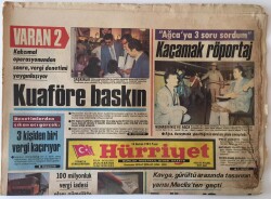 Hürriyet Gazetesi 16 Haziran 1985 - Polise 12 Yeni Yetki , Türkan Şoray Reklam Filminde Dantel Örecek GZ16114 - 2