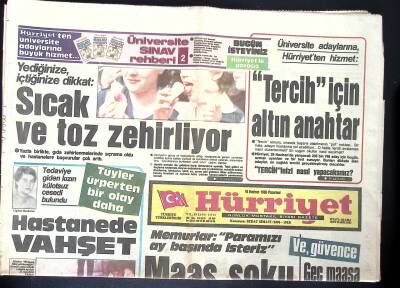 Hürriyet Gazetesi 16 Haziran 1986 - Farrah Fawcett Eski Eşinden Kopamıyor, Barış Meleği Yunan Alexio Maria, Kupa Beşiktaşın GZ122350 - 1