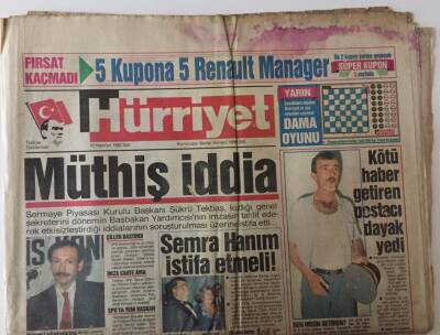 Hürriyet Gazetesi 16 Haziran 1992 - Nehirlerimizde Raft Kasırgası GZ25248 - 1