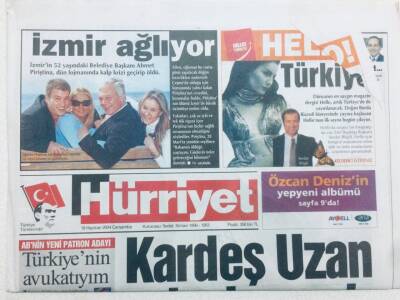 Hürriyet Gazetesi - 16 Haziran 2004 - Kardeş Uzan Seks Turunda GZ46388 - 2