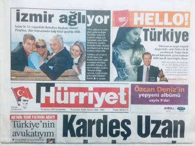 Hürriyet Gazetesi 16 Haziran 2004 - Kardeş Uzan Sex Turunda GZ42736 - 1