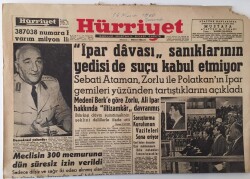 Hürriyet Gazetesi 16 Kasım 1960 - Meclisin 300 Memuruna Dün Süresiz İzin Verildi GZ16499 - 2