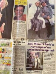 Hürriyet Gazetesi 16 Mart 1980 - Zeki Müren'i Paris'te Haydarpaşa'nın Gelini Kristin Ağırladı GZ156041 - 2