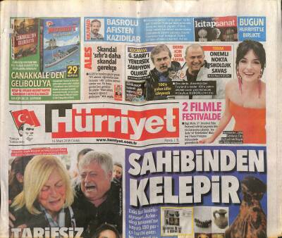 Hürriyet Gazetesi 16 Mart 2018 - Emine Erdoğandan Geri Dönüşüme Destek GZ125628 - 1