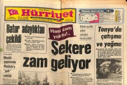 Hürriyet Gazetesi 16 Mayıs 1980 - Gazino Afişi * Gönül Yazar - Hülya Süer - Seyyal Taner - Akın Uğurlu GZ69538 - 3