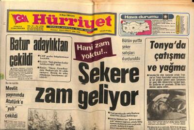 Hürriyet Gazetesi 16 Mayıs 1980 - Gazino Afişi * Gönül Yazar - Hülya Süer - Seyyal Taner - Akın Uğurlu GZ69538 - 1