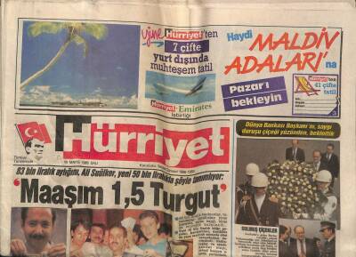 Hürriyet Gazetesi 16 Mayıs 1989 - El Turco Türkiye İle Dostluk Arıyor GZ61796 - 2