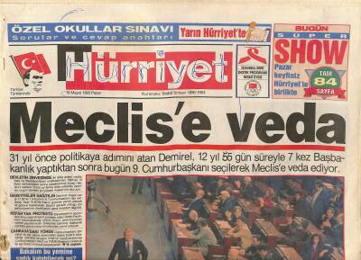 Hürriyet Gazetesi 16 Mayıs 1993 - Şakir Eczacıbaşı 31 Yıllık Ressam Eşini Boşuyor - Kenan Evren Çamaşırhane Açılışı Yaptı GZ127318 - 1