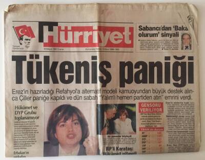 Hürriyet Gazetesi 16 Mayıs 1997 - Çillerden Tükeniş Paniği GZ31408 - 1