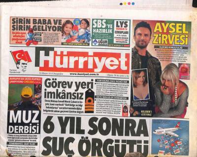 Hürriyet Gazetesi 16 Mayıs 2013 - Brükselde Esad Kavgası - 4 Milyon Araca Emniyet Mektubu GZ106261 - 1