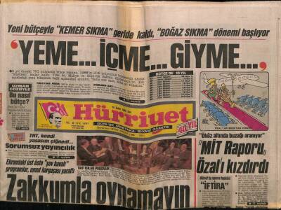 Hürriyet Gazetesi 16 Şubat 1988 - Zakkumla Oynamayın GZ64325 - 1