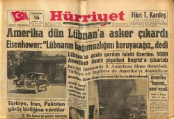Hürriyet Gazetesi 16 Temmuz 1958 - Türkiye , İran , Pakistan Görüş Birliğine Vardılar GZ68933 - 2