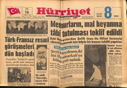 Hürriyet Gazetesi 16 Temmuz 1963 - Memurların , Mal Beyanına Tabi Tutulması Teklif Edildi GZ72048 - 1