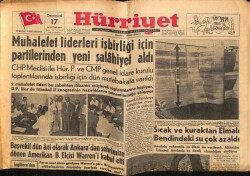 Hürriyet Gazetesi 17 Ağustos 1957 - Asya Gripi Yayılıyor Dün Siirt Ve Balıkesirde Başladı GZ68990 - 2