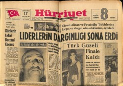 Hürriyet Gazetesi 17 Ağustos 1963 - Denizden Oto İle Beyruta Gideceklerini Dünyaya İlan Edip Karadan Gittiler GZ68809 - 1