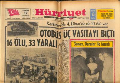 Hürriyet Gazetesi 17 Ağustos 1970 - Garnier Elini Öpen Sünnet Çocukları İçin Dualar Etti GZ77782 - 1