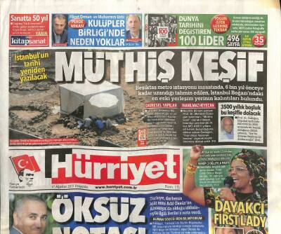 Hürriyet Gazetesi 17 Ağustos 2017 - Dayakçı First Lady - Guamda Çifte Hayat - Facebooka Türk İlhamı GZ125665 - 1