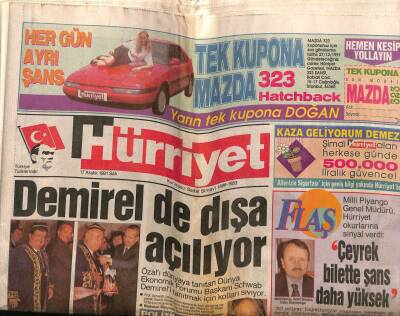 Hürriyet Gazetesi 17 Aralık 1991 - Kitabının Şerefine Parti Veren Hülya Işıl , Yüzlerce Tabak Kırarak Eğlendi GZ67734 - 2