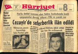 Hürriyet Gazetesi 17 Ekim 1963 - Cezayirde Seferberlik İlan Edildi GZ65238 - 1