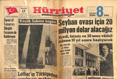 Hürriyet Gazetesi 17 Eylül 1962 - Mimar Sinanın Eserleri Onarılacak GZ82142 - 1