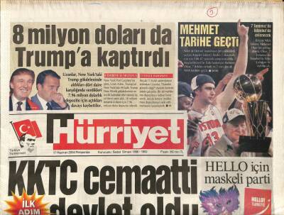 Hürriyet Gazetesi 17 Haziran 2004 - KKTC Cemaatti Devlet Oldu GZ97329 - 1